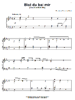 Bist Du Bei Mir (You Are With Me) von Johann Sebastian Bach (Download) 