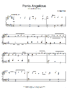 Panis Angelicus (O Lord Most Holy) von César Franck (Download) 