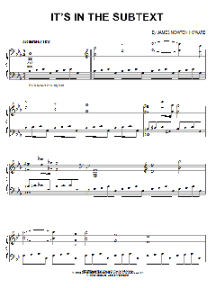 It's In The Subtext von James Newton Howard (Download) 