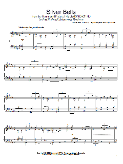 Silver Bells (in the style of Johannes Brahms) von Ray Evans (Download) 