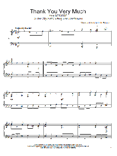 Thank You Very Much von Leslie Bricusse (Download) 