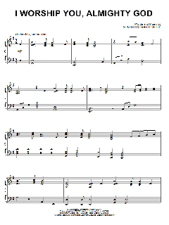 I Worship You, Almighty God von Sondra Corbett-Wood (Download) 