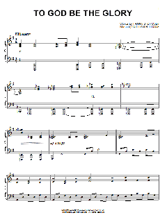 To God Be The Glory von Fanny J. Crosby (Download) 