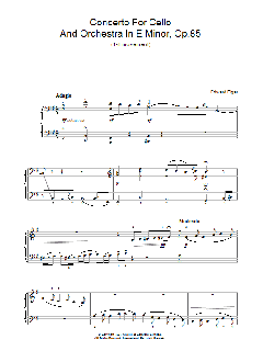 Concerto For Cello And Orchestra In E Minor, Op.85 (Download) 