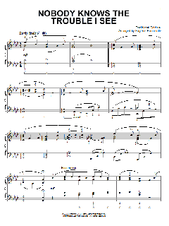 Nobody Knows De Trouble I See von Traditional Spiritual (Download) 