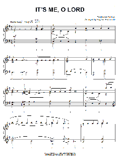 It's Me, O Lord von Traditional Spiritual (Download) 