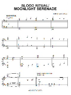 Blood Ritual / Moonlight Serenade von Klaus Badelt (Download) 