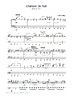 Chanson De Nuit Op.15, No.1 (Download) 
