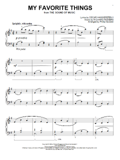 My Favorite Things von Rodgers & Hammerstein (Download) 