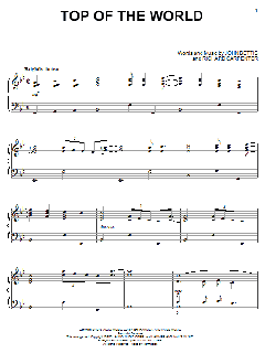 Top Of The World von John Bettis (Download) 