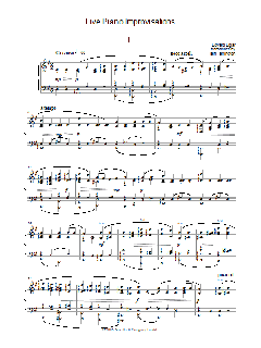 Five Piano Improvisations: 1. Grazioso (Download) 