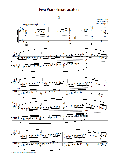Five Piano Improvisations: 3. Allegro Molto (Download) 