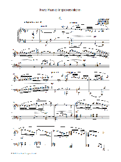 Five Piano Improvisations: 4. Allegretto (Download) 