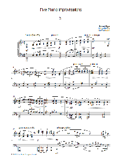 Five Piano Improvisations: 5. Largo (Download) 