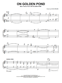 On Golden Pond von Dave Grusin (Download) 