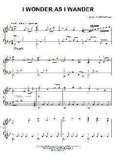 I Wonder As I Wander von John Jacob Niles (Download) 