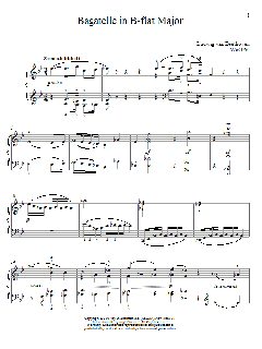 Bagatelle In B-flat Major, WoO 60 von Matthew Edwards (Download) 