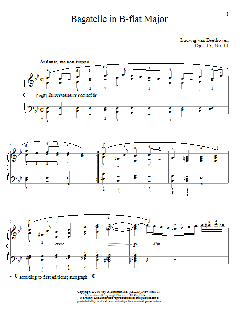 Bagatelle In B-flat Major, Op. 119, No. 11 von Matthew Edwards (Download) 
