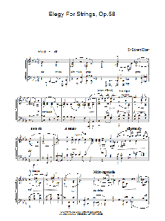 Elegy For Strings, Op.58 (Download) 