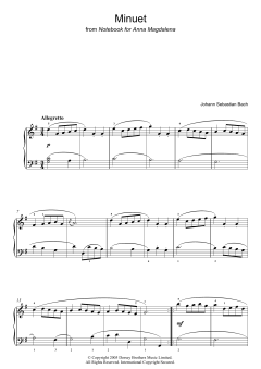 Minuet in G Major (Download) 