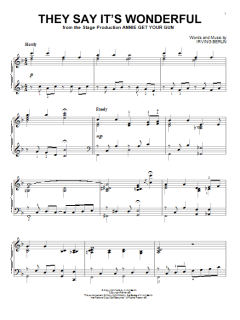 They Say It's Wonderful von Irving Berlin (Download) 