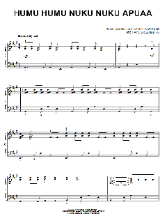 Humu Humu Nuku Nuku Apuaa von David Lawrence (Download) 