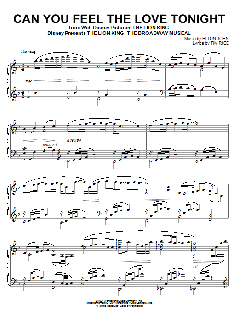 Can You Feel The Love Tonight von Elton John (Download) 