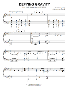 Defying Gravity von Stephen Schwartz (Download) 