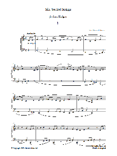 Six Secret Songs, No.1, Andante (Download) 