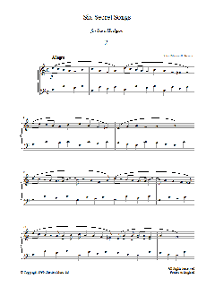 Six Secret Songs, No.2, Allegro (Download) 