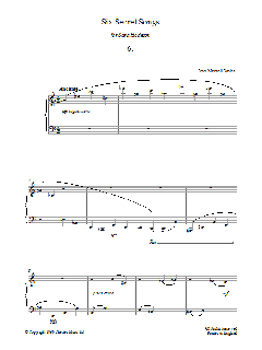 Six Secret Songs, No.6, Andante (Download) 