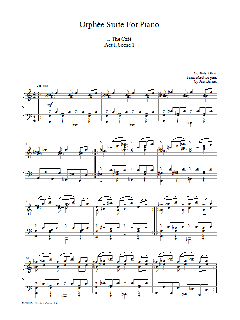 Orphee Suite For Piano, I. The Cafe, Act I, Scene 1 (Download) 