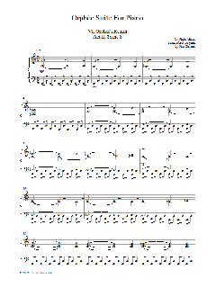 Orphee Suite For Piano, VI. Orphee's Return, Act II, Scene 8 (Download) 