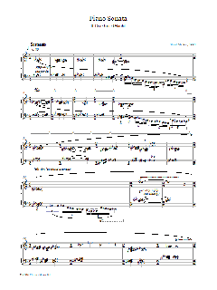Piano Sonata, II Erosion/Glacial (Download) 