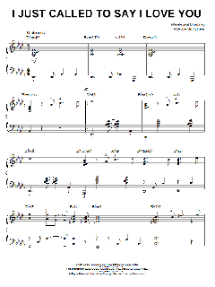 I Just Called To Say I Love You [Jazz version] von Stevie Wonder (Download) 