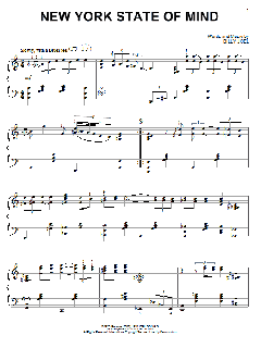 New York State Of Mind [Jazz version] von Billy Joel (Download) 