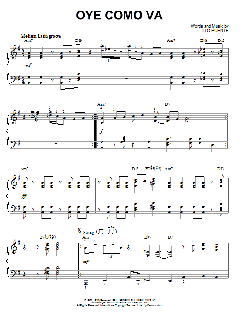 Oye Como Va [Jazz version] von Tito Puente (Download) 