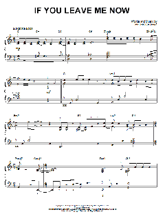 If You Leave Me Now [Jazz version] von Chicago (Download) 