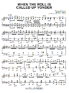 When The Roll Is Called Up Yonder [Ragtime version] von Steven Tedesco (Download) 