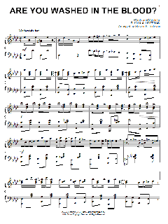 Are You Washed In The Blood? [Ragtime version] von Steven Tedesco (Download) 