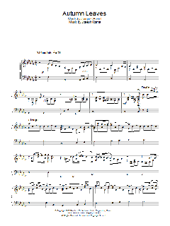 Autumn Leaves (Les Feuilles Mortes) von Eva Cassidy (Download) 