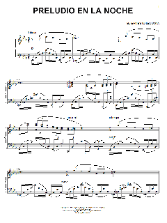 Preludio En La Noche von Ernesto Lecuona (Download) 