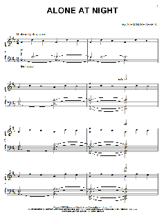 Alone At Night von Alexandre Desplat (Download) 