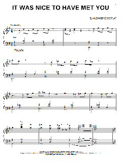 It Was Nice To Have Met You von Alexandre Desplat (Download) 
