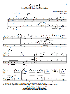 Gavotte I, BWV 808 von Christos Tsitsaros (Download) 