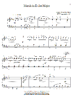March In E-Flat Major, BWV App. 124 von Christos Tsitsaros (Download) 