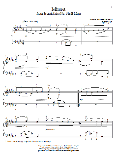 Minuet, BWV 817 von Christos Tsitsaros (Download) 