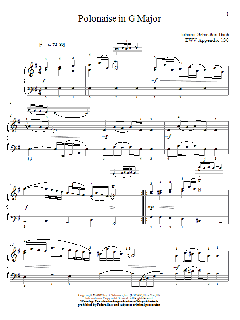 Polonaise In G Major, BWV App. 130 von Christos Tsitsaros (Download) 