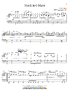 March In G Major, BWV App. 124 von Christos Tsitsaros (Download) 