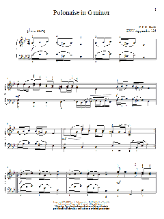 Polonaise In G Minor, BWV App. 125 von Christos Tsitsaros (Download) 
